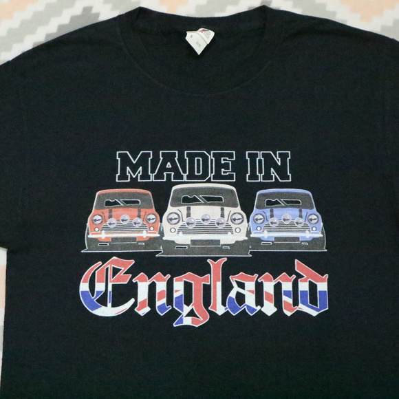 Vintage Other - MADE IN ENGLAND Mini Cooper Print Tee T-shirt